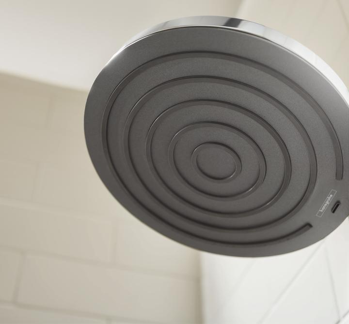 Actual product image hansgrohe HG overhead shower PULSIFY 260 2jet with wall connection EcoSmart version chrome (2 Beam types)