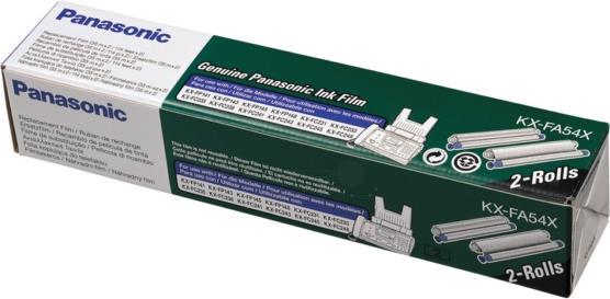 Produktbild Panasonic KX-FA54X Ersatzfilm, schwarz, 2 Rollen