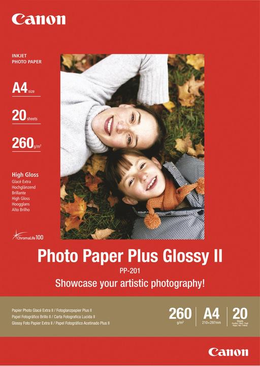 Produktbild Canon PP-201 Plus Glossy II (260 g/m², A4, 20 x)