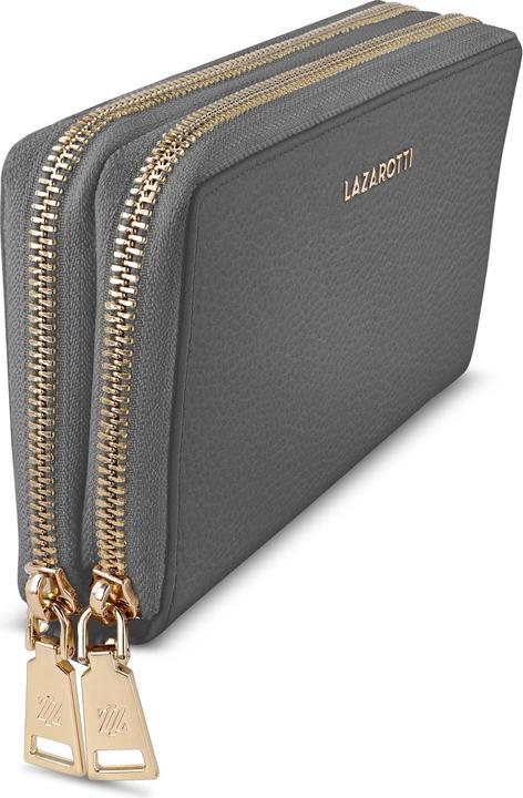 Actual product image Lazarotti Bologna Leather wallet RFID protection leather 20 cm
