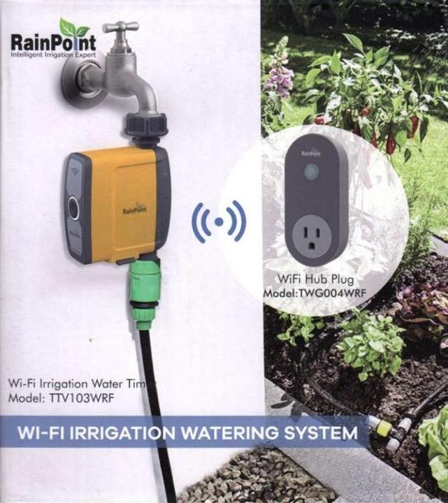 Produktbild RainPoint WiFi Bewässerungscontroller für den Aussenbereich