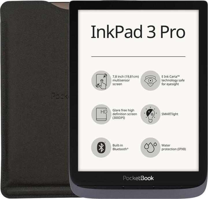 Actual product image PocketBook InkPad 3 Pro electronic reader, PB740-2-J-WW (7.80", 16 GB, Metallic grey)