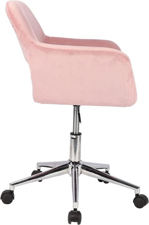 Immagine prodotto Svita Sedia da scrivania in velluto rosa