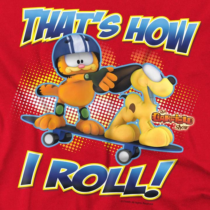 Immagine prodotto Garfield How I Roll Maglietta Uomo (4XL)