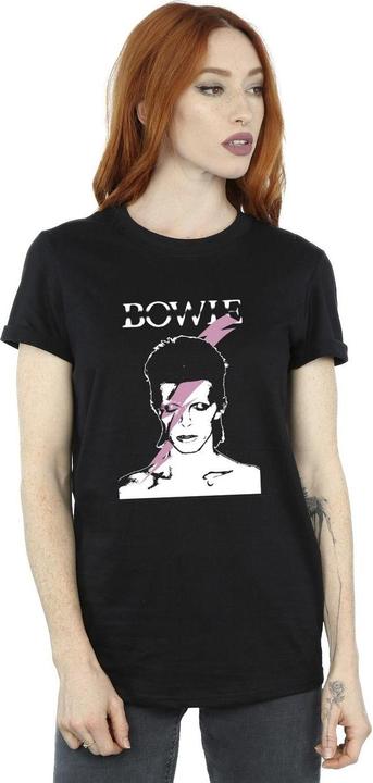 Immagine prodotto David Bowie Pink Flash Maglietta Ampia Donna (M)