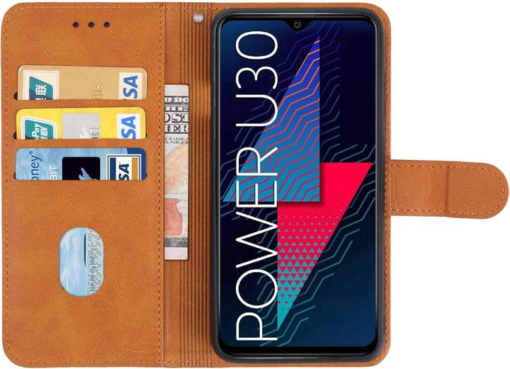 Actual product image Cover-Discount Wiko Power U30 - Leather case cover (Wiko Power U20)