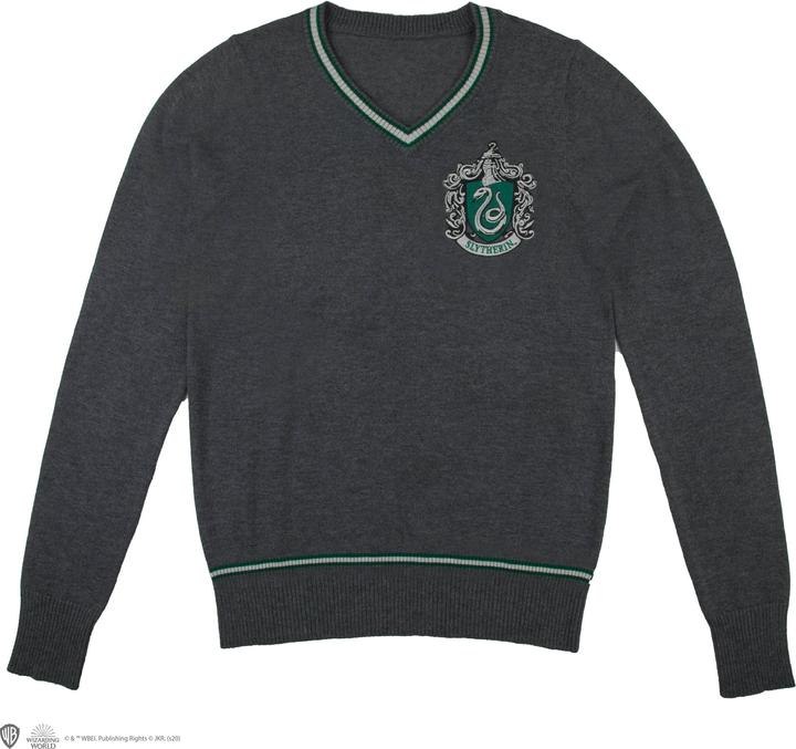 Actual product image Cinereplicas Harry Potter - Slytherin - Grey Knitted Sweater - Large (L)
