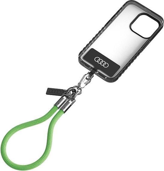 Actual product image Audi uniwersalna smycz do telefonu 28cm 8mm zielony/green AU-HSL8-R8/D1-GN