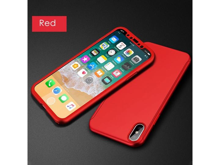Image du produit Floveme Etui en verre blindé 360 degrés pour iPhone XS Protection intégrale (1 pièce(s), Apple iPhone XS)