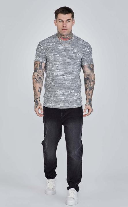 Immagine prodotto Siksilk Maglietta a maglia a coste (M)
