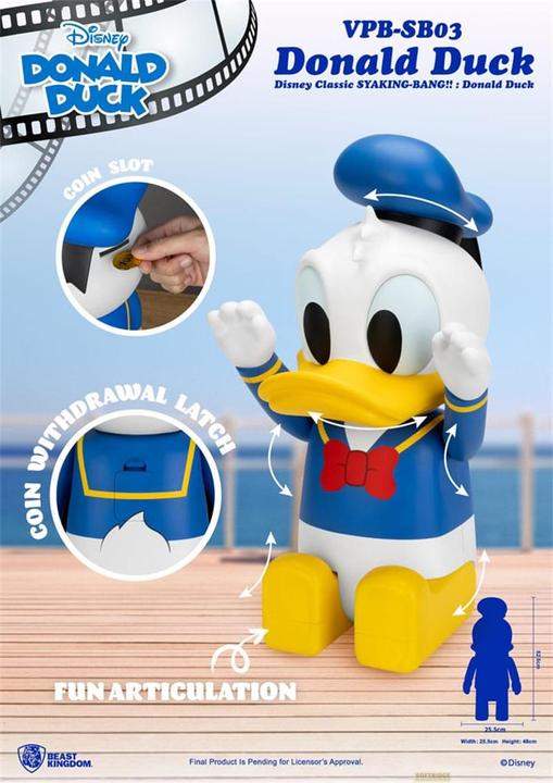 Produktbild Beast Kingdom Disney Syaing Bang Vinyl Spardose Mickey and Friends Donald Duck 53 cm