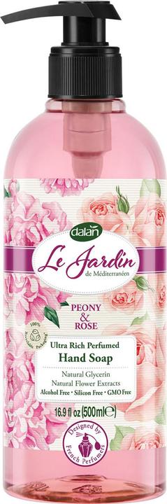 Dalan d'Olive Luxus Handseife, flüssig, Rosenduft, 500 ml (Flüssigseife, 500 ml)