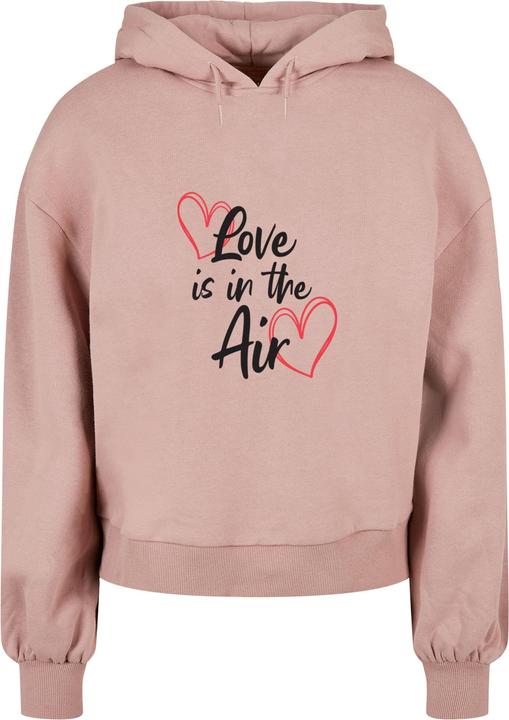 Produktbild Merchcode Ladies Valentines Day - Love is in the Air Organic Oversized Hoody - 113445 (M)