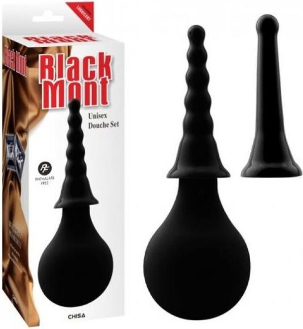 Actual product image Chisa Anal Douche Set 15 cm Black (Intimate shower)