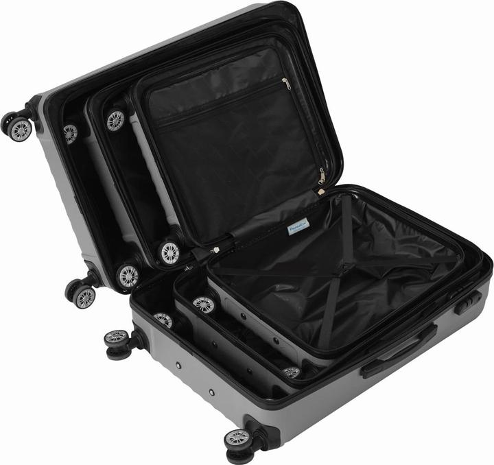 Immagine prodotto Check.In Kingston - Set di 3 valigie (92 l, Bagaglio a mano (fino a 50 litri), M (50 - 90l), L (90 - 115l))