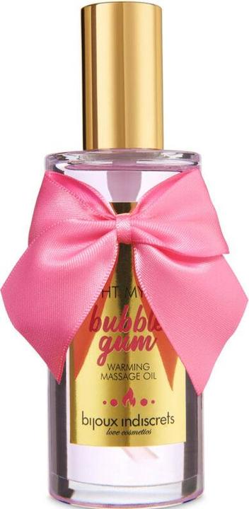 Actual product image Bijoux Indiscrets Light My Fire Massage Oil Warming Effect Gum Flavour
