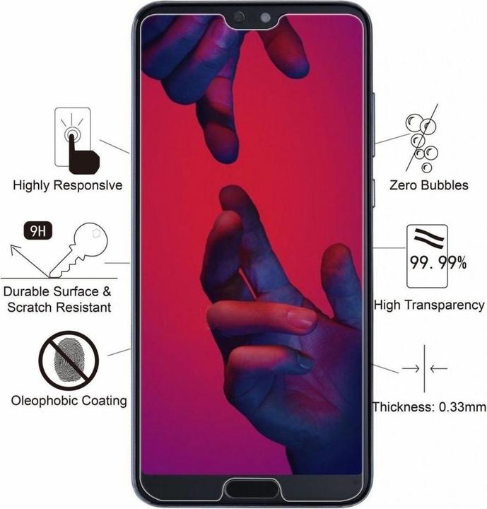 Actual product image Screenguard Huawei P20 Pro bulletproof glass protective film Case Friendly Design (1 Piece, Huawei P20 Pro)