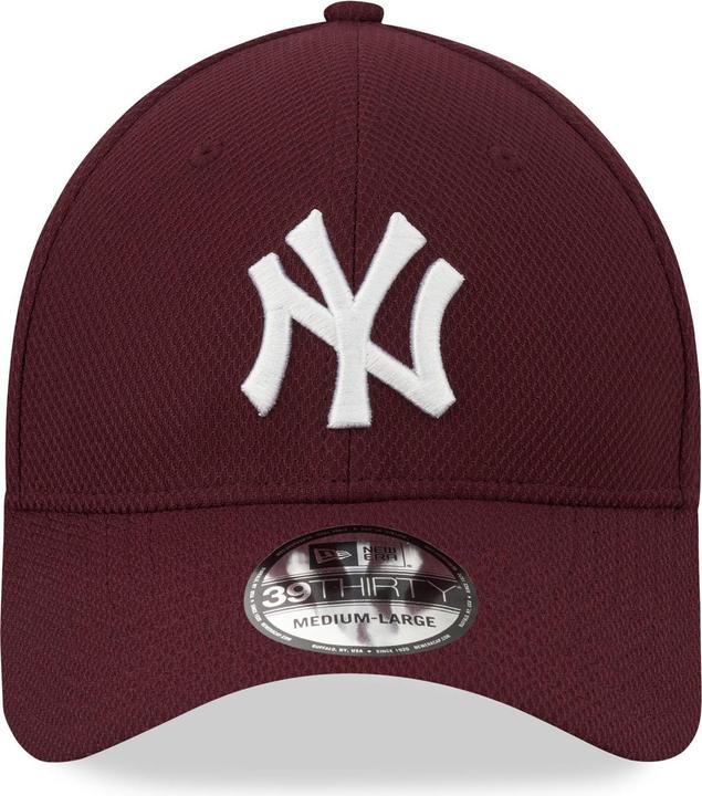 Produktbild New Era 39Thirty Diamond Cap - New York Yankees maroon XS/S (XS)