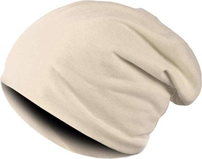 JTI Dünne Beanie im Baggy-Stil - Beige