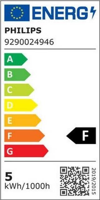 Energie-Label Philips Lampe (GU5.3, 4.40 W, 345 lm, 1 x, F)