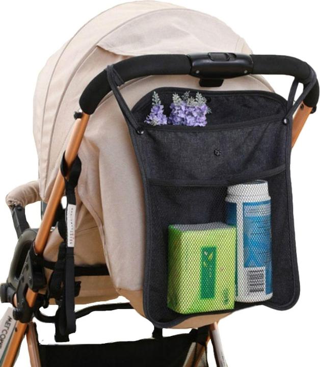 Produktbild König Design Universal Kinderwagen Einkaufsnetz Organizer Baby Tasche Buggy Kinderwagennetz