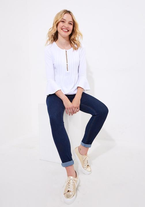 Actual product image Joe Browns Longline Button-Down Jersey Top (44)
