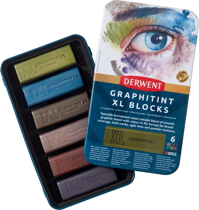 Derwent Blocchi Graphitint Xl in latta da 6 (601055)