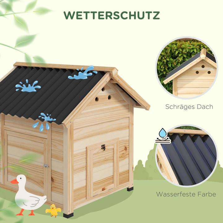 Produktbild PawHut Entenhaus mit Abnehmbarem Boden