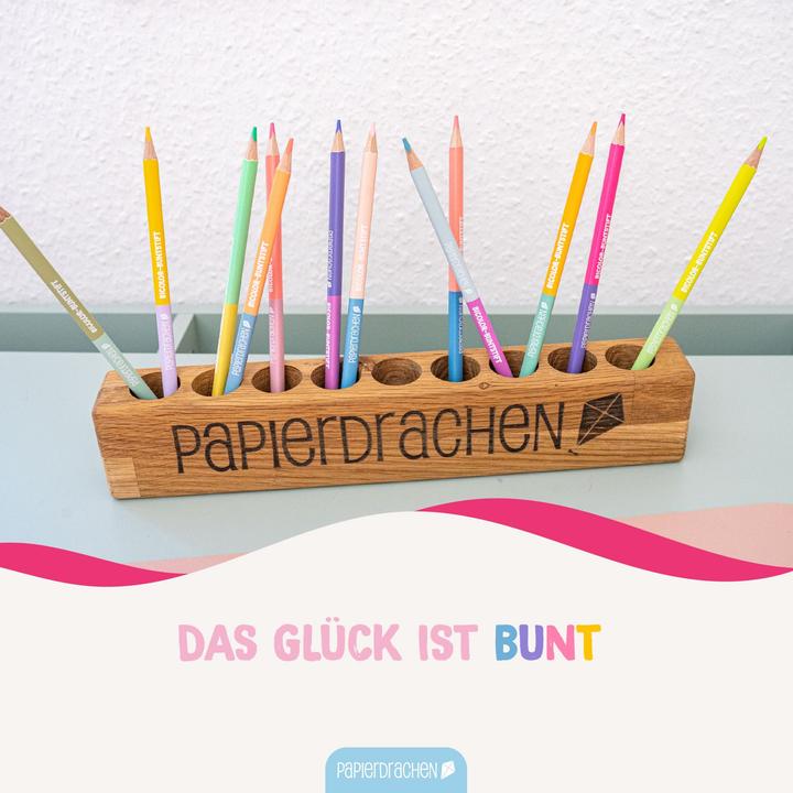 Produktbild Papierdrachen 12 Bicolor Buntstifte pastell (12 x)