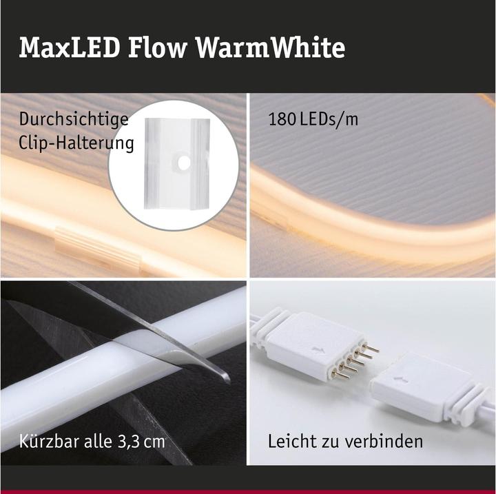 Produktbild Paulmann MaxLED Flow Stripe Set (Warmweiss, 500 cm, Indoor)