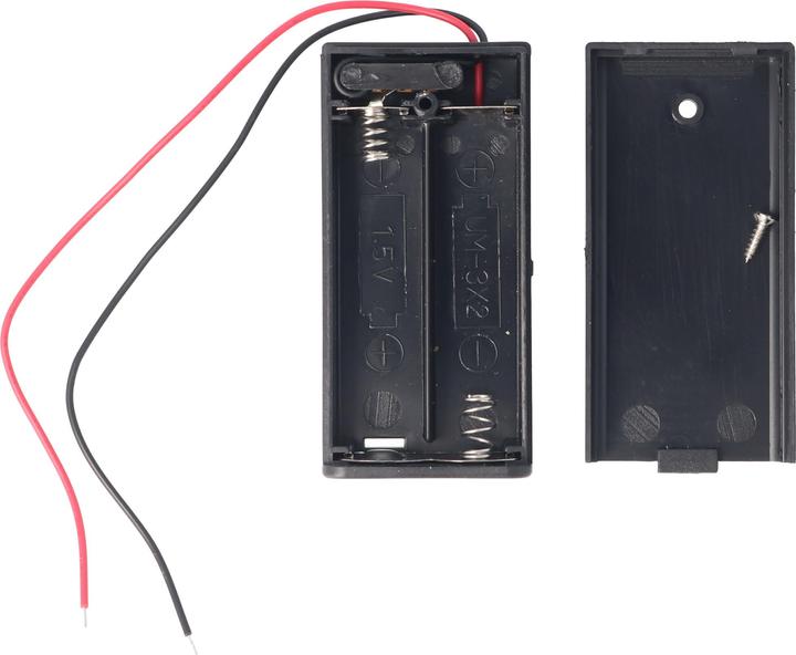 Actual product image XCell Batteriehalter für 2x Mignon AA LR6 Batterie mit An/Aus Schalter