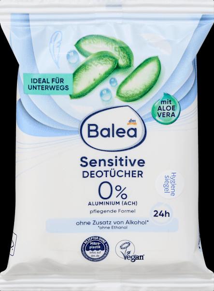 Image du produit dm Balea Lingettes déodorantes Sensitive (Chiffons de nettoyage)