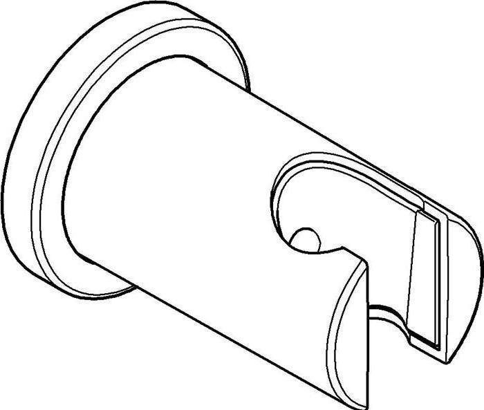 Actual product image Grohe Hand shower holder RAINSHOWER ni verst chr rd Ros