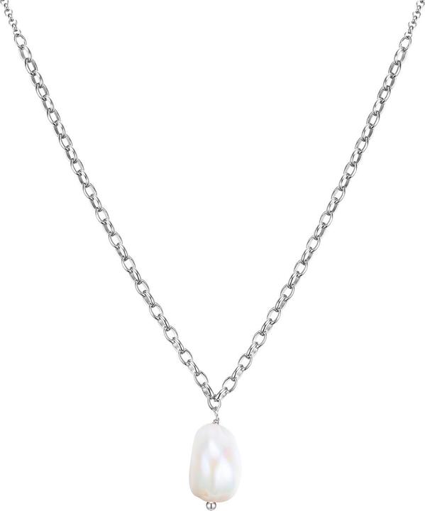 Glanzstücke München Damen Sterling Silber Süsswasser-Zuchtperle silber 40,0 cm Basiskette + 5,0 cm Verlängerung - 28501 (Sterling Silber, 40 - 45 cm)