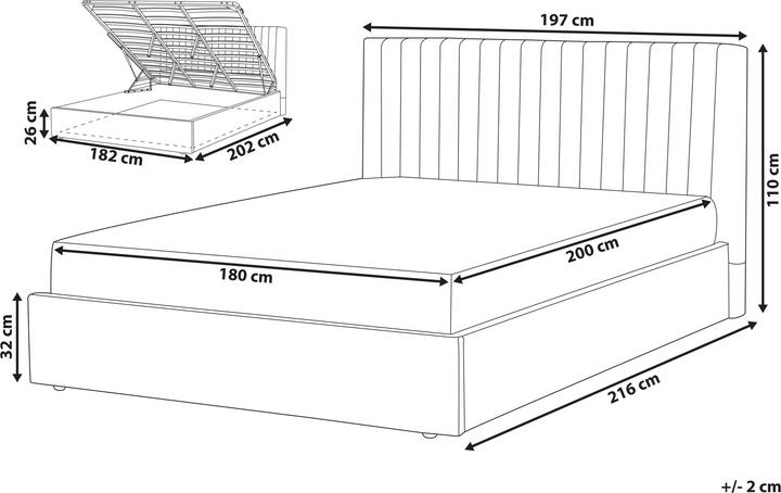 Actual product image Beliani Vion (180 x 200 cm)