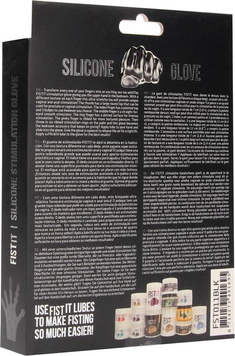 Actual product image Shots Silicone Stimulation Glove