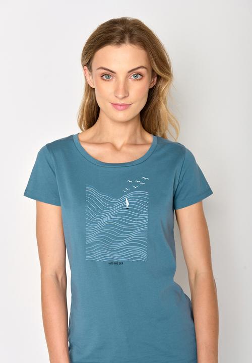 Actual product image Greenbomb Women's Nature High Sea Loves T-Shirt (XS)
