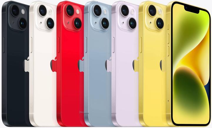 Productafbeelding Apple iPhone 14 Plus (512 GB, Geel, 6.70", SIM + eSIM, 12 Mpx, 5G)