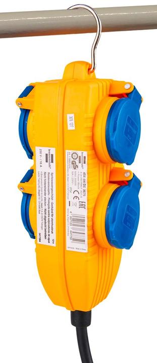 Immagine prodotto Brennenstuhl Cavo da cantiere IP54 con blocco di potenza 5m nero H07RN-F3G1.5 (5 m)