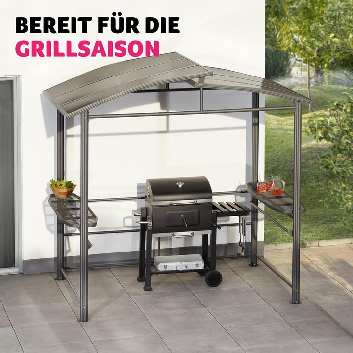 Actual product image tectake Barbecue Pavilion Asado | 240x150x234cm (240 cm, 150 cm)