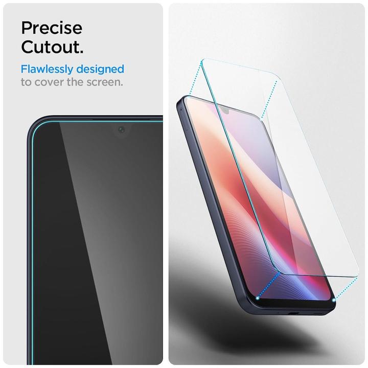 Actual product image Spigen Galaxy A16 / 5G Glass Screen Protector GLAS.tR Slim 2PCS Clear (2 Piece, Samsung Galaxy A16, Samsung Galaxy A16 5G)