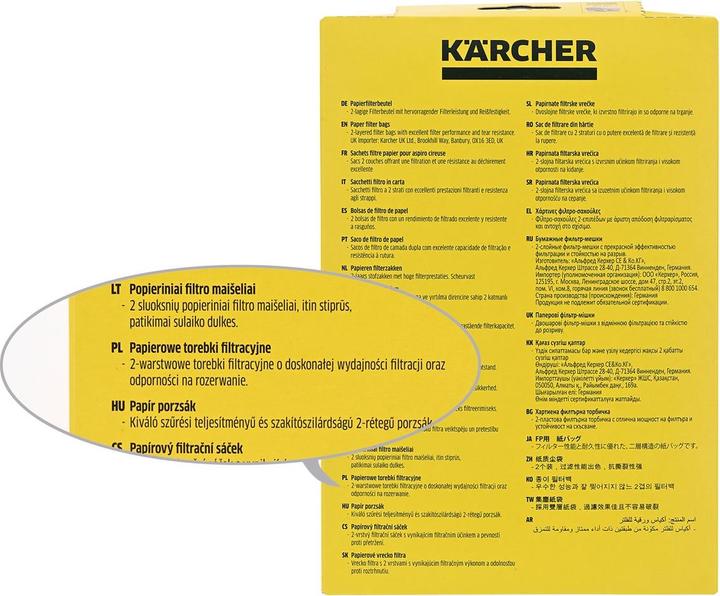 Produktbild Kärcher Papierfilterbeutel