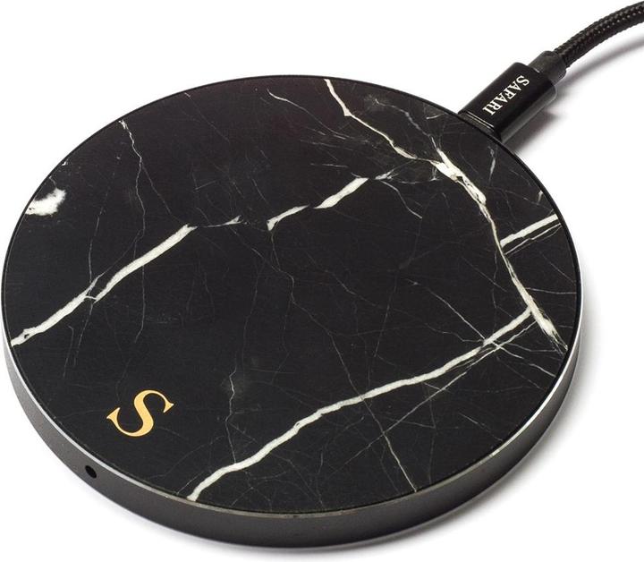 Produktbild Safari Selection Ladestation CIRCLE MARBLE schwarz/klein gemustert (10 W)