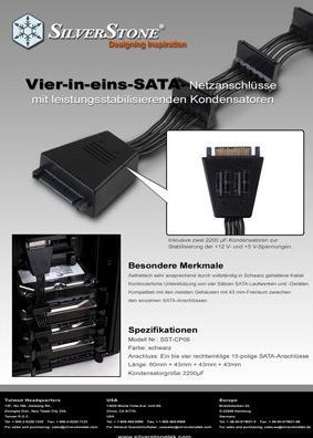 Actual product image Silverstone SATA Power Adapter Cable SST-CP06