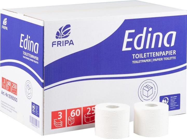 Fripa Edina 3-ply toilet paper 60 rolls (250 x)
