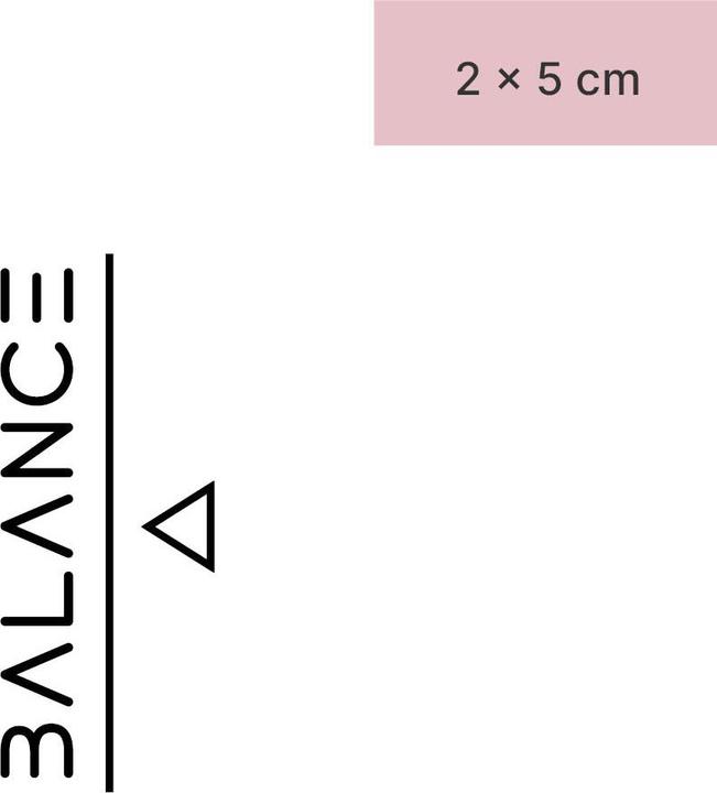 Produktbild minink Temporäres Tattoo – Balance auf Waage