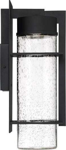 Actual product image Elstead Lighting Eames LED outdoor wall light 41cm Earth Black Clear IP44 (800 lm)