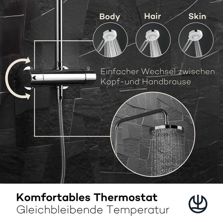 Image du produit Kludi X3 Colonne de douche avec mitigeur thermostatique
