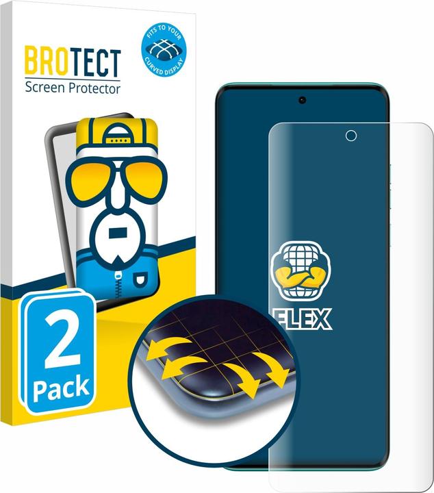 Actual product image BROTECT Full-Screen Protector (2 Piece, Motorola Edge 40 Neo)