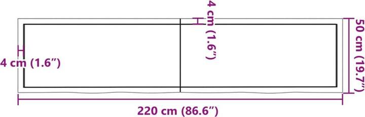 Produktbild VidaXL Emerald (220 x 4 x 50 cm)